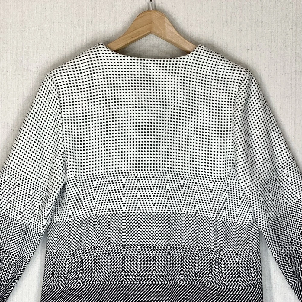 NIC+ZOE~Women’s “Connect the Dots” Black/White Asymmetric Zip Jacket~M - Picture 8 of 13